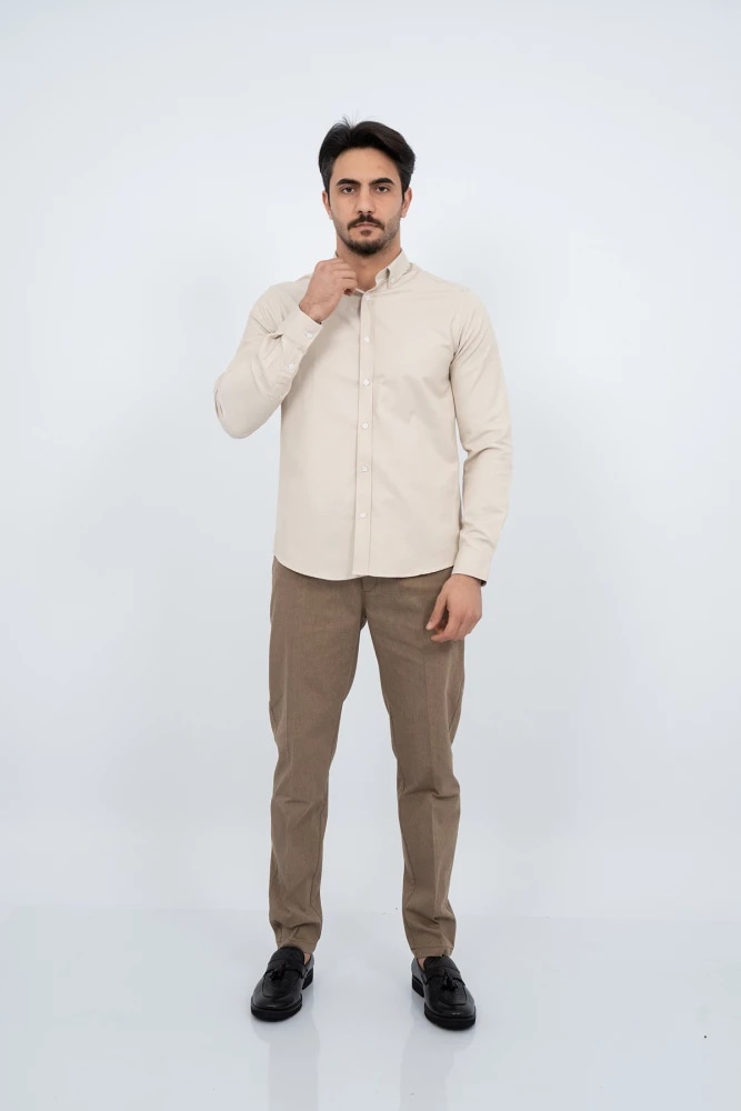 CHEMISE BASIC — beige