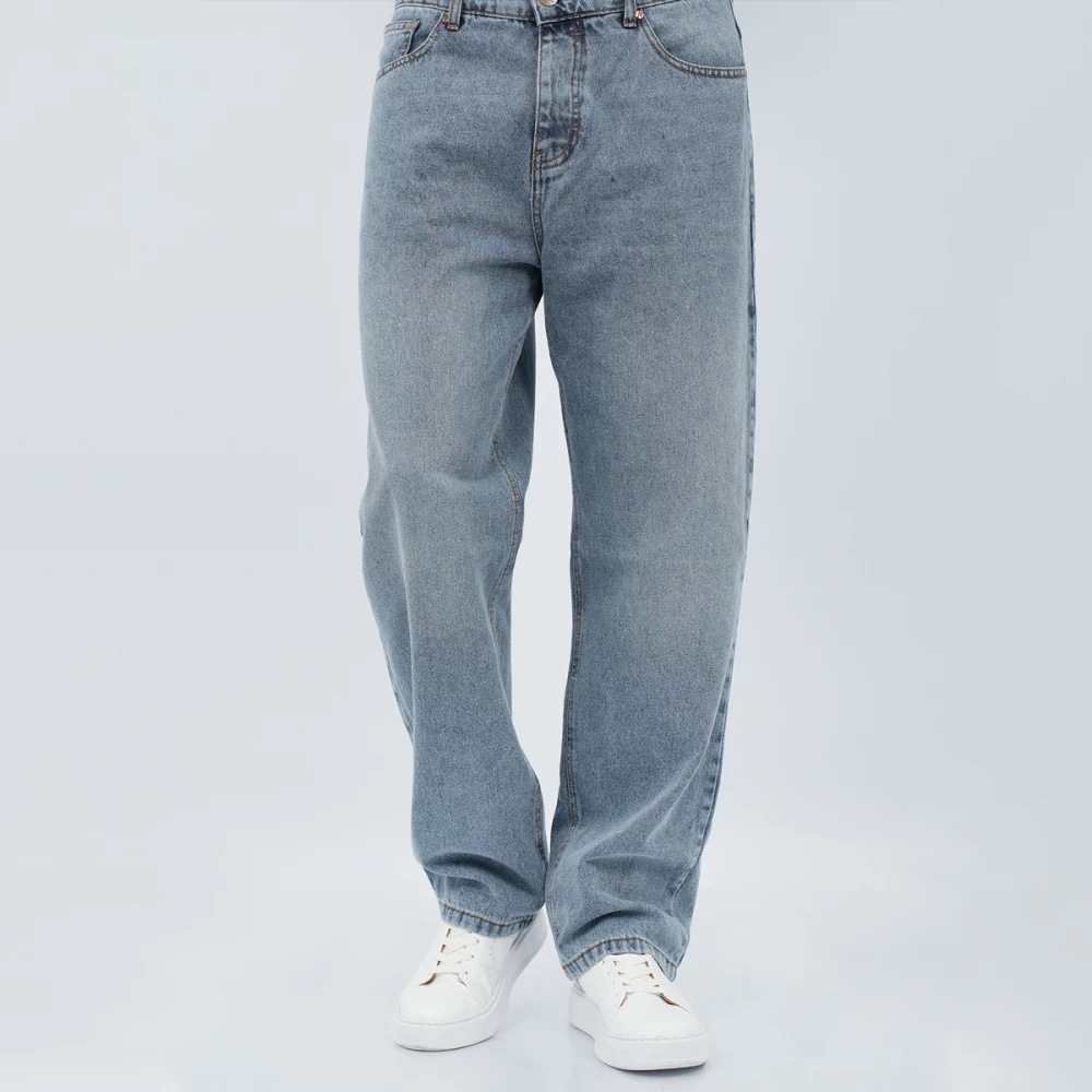 PANTALON JEAN BAGGY CARPENTER — BLEU CLAIR