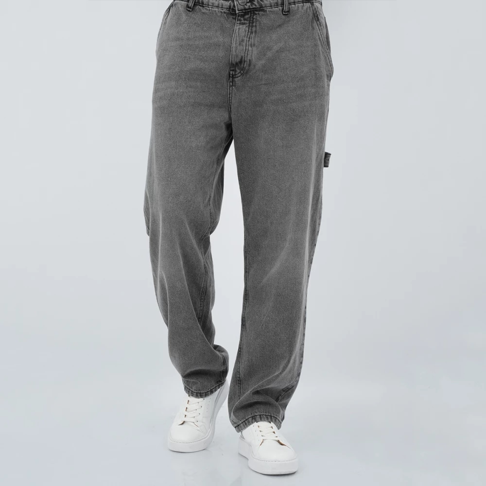 PANTALON JEAN BAGGY CARPENTER — GRIS CLAIR