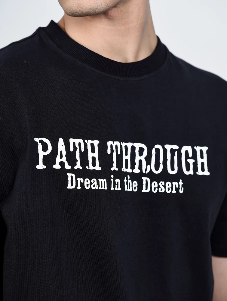 T-SHIRT AVEC ANIMATION — Noir