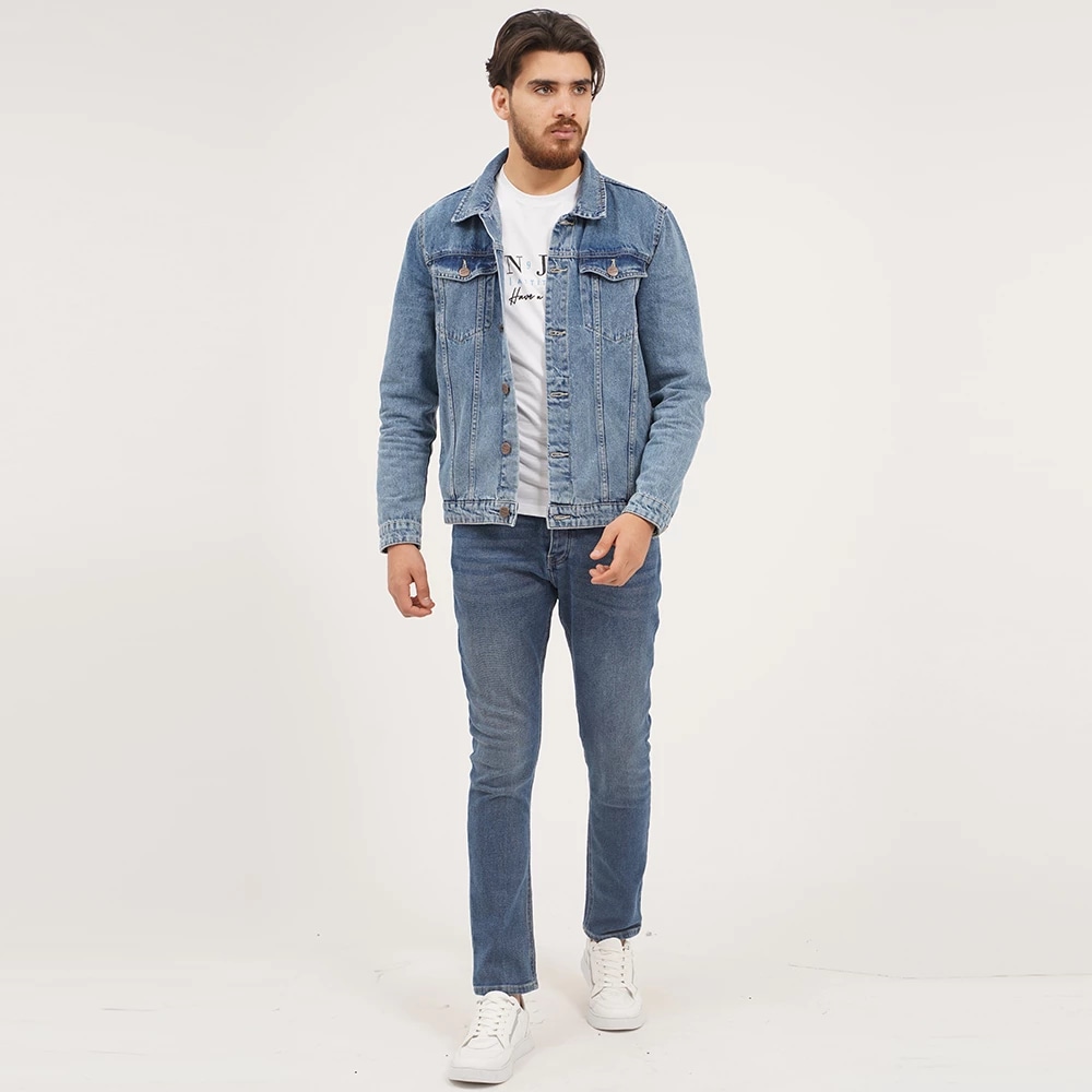 BLOUSON JEANS — BLEU 1