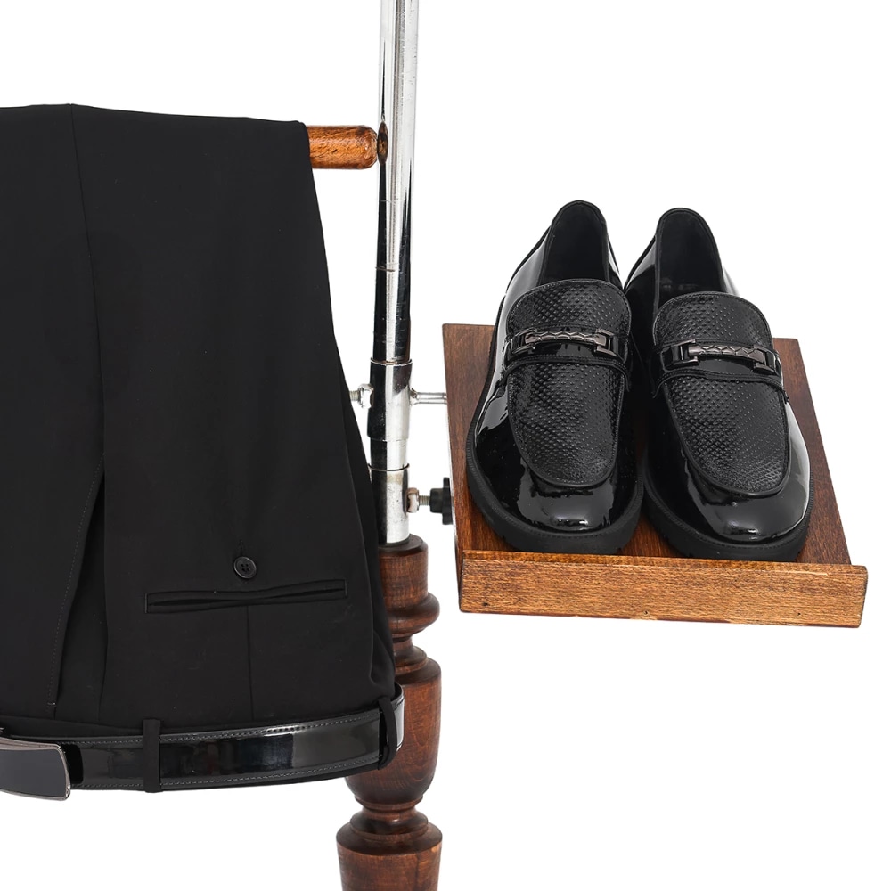 SMOKING COL CHALE EN SATIN 3P — Noir