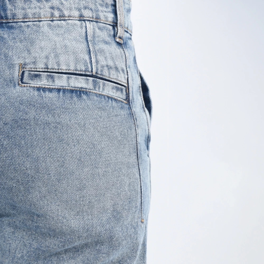 SHORT JEANS BAGGY — BLEU JEAN