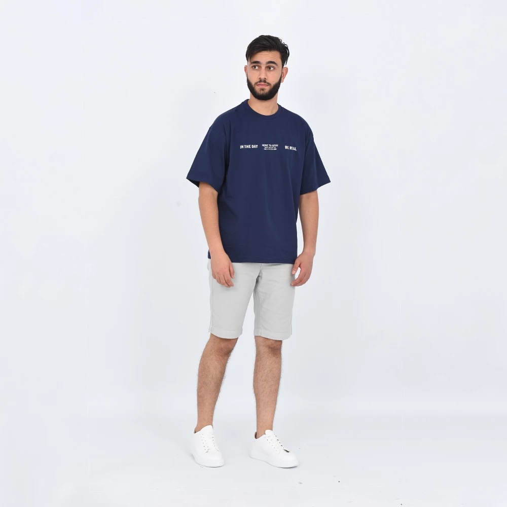 T-SHIRT MC COL ROND AVEC ANIMATION — B/M