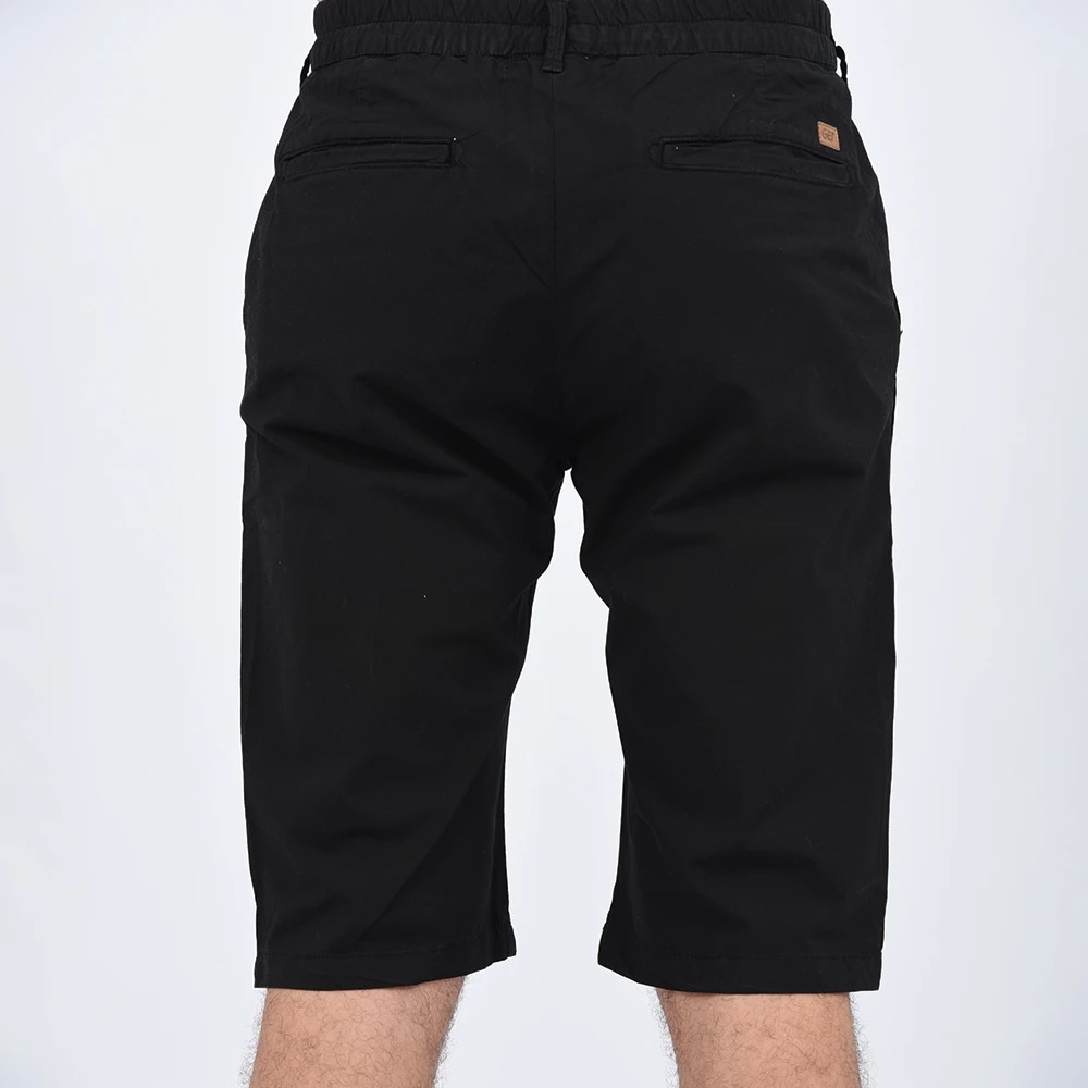 SHORT JOGGER AVEC CORDON — Noir
